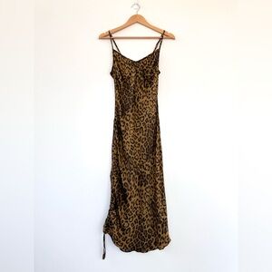 Nation LTD Bias Cut Animal Print Dress